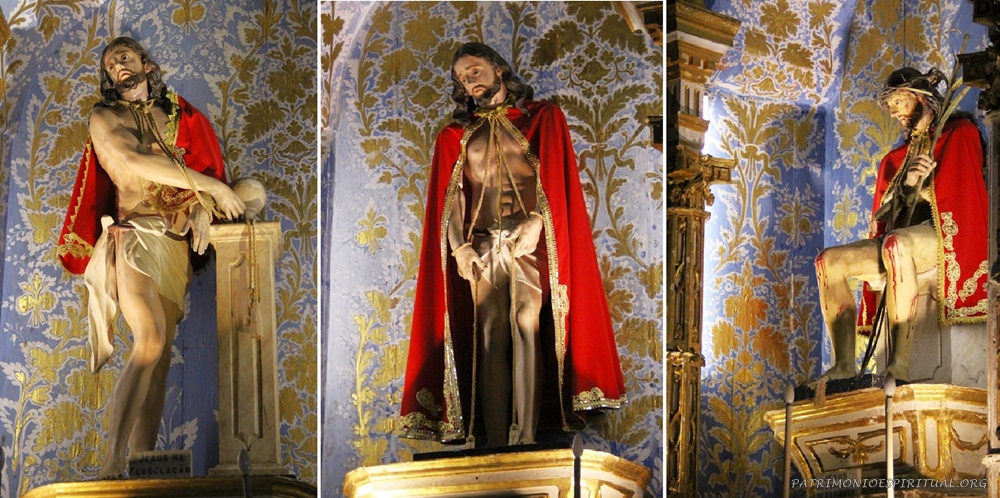 As igrejas da ordem terceira carmelita sempre ornavam seus altares com imagens representando Cristo em momentos de sua Paixão