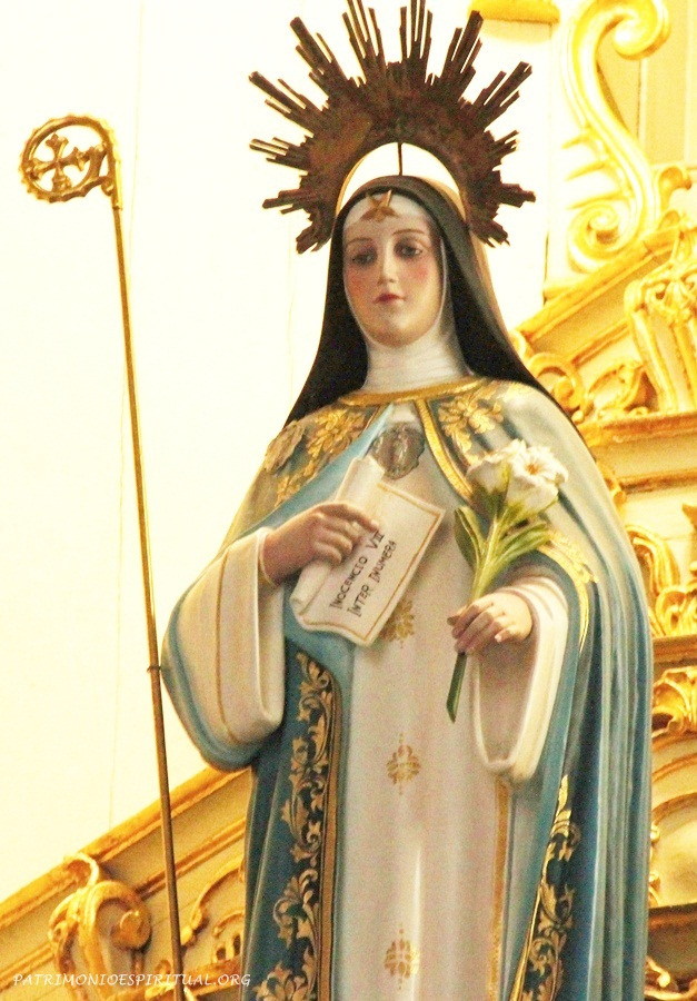 Imagem de Santa Beatriz da Silva, fundadora das concepcionistas