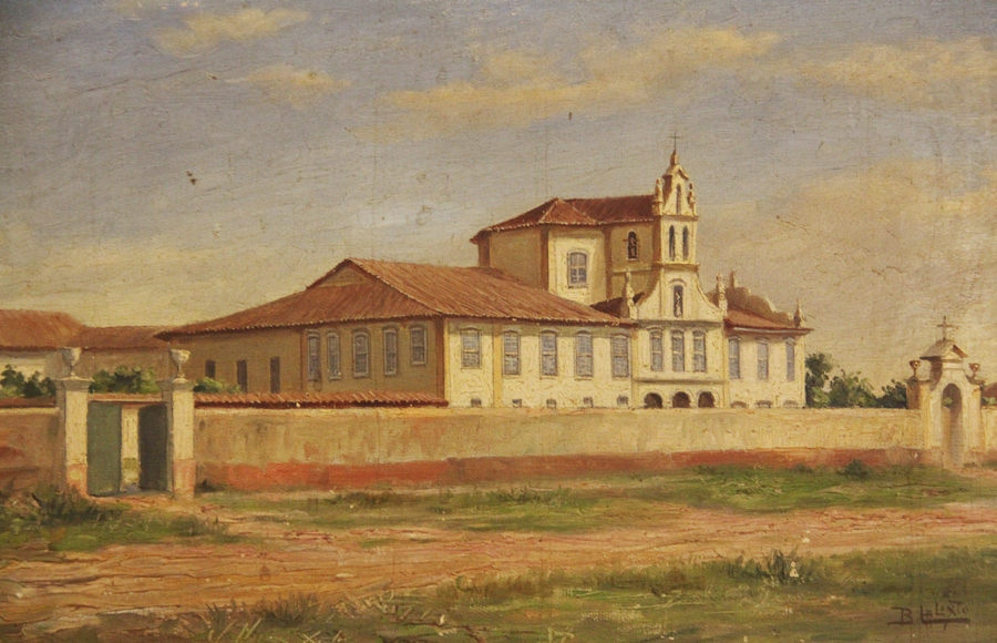 O recolhimento da Luz, em pintura de Benedito Calixto