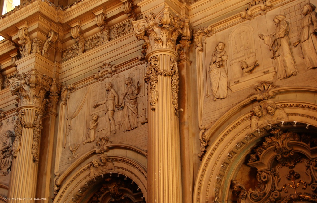 Conjunto escultural representando fatos da vida de São Francisco de Paula